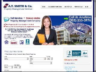 Web site www.atsmithco.com, A T Smith & Co Property Mgmt